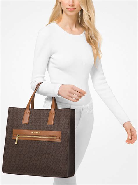 michael kors kenly large logo tote bag stores|Michael Kors kenly large tote.